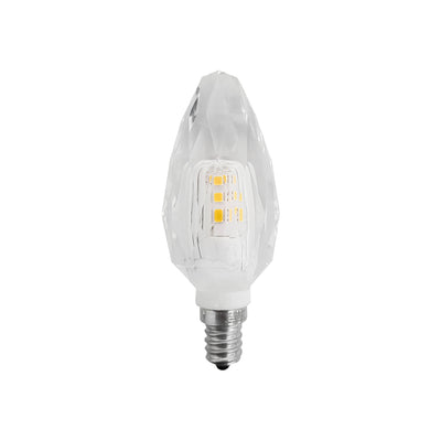 Foco LED tipo vela cristal 4W E12 127V, color de luz neutro cálido (3000K) de Philco
