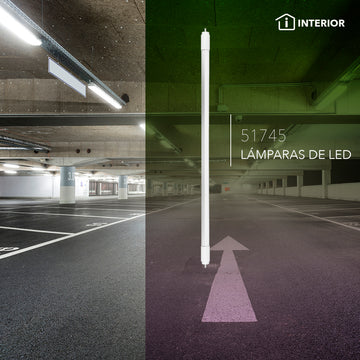 Tubo T5 LED 18W G5 100- 265V 114.9cm, opciones color de luz Neutro (4100K) o frío (6500K), acabado opalino con conexión en ambos lados de Philco