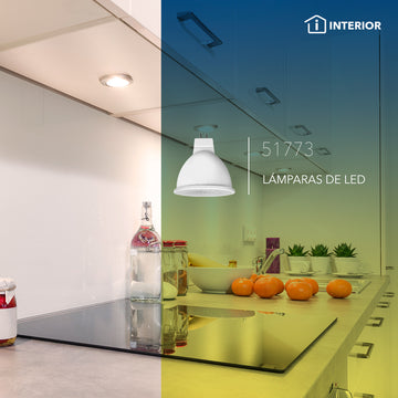 MR16 LED 6W GU5.3 38° 100-240V, opciones color de luz de Philco