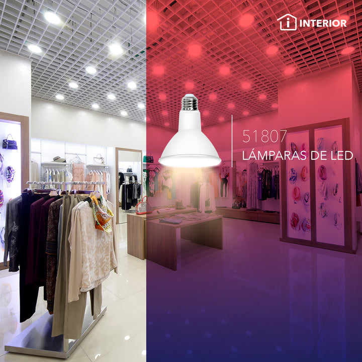 PAR30 Línea ECO LED 12W E26 100-240V E26, opciones color de luz neutro cálido (3000K) o frío (6500K) de Philco