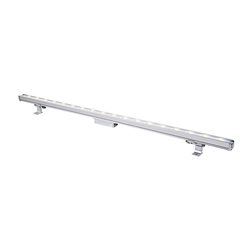 Regleta para exterior LED Wall Washer para sobreponer 24W 45° 100-277V, color de luz neutro cálido (3000K) cuerpo de aluminio acabado gris de Philco