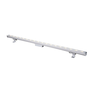 Regleta LED RGB Wall Washer para sobreponer 24W 45° 24V IP65, cuerpo de aluminio acabado gris de Philco