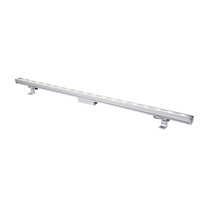 Regleta LED RGB Wall Washer para sobreponer 24W 45° 24V IP65, cuerpo de aluminio acabado gris de Philco