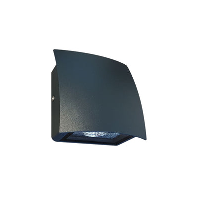Luminario arbotante LED de exterior 6W 45° 90-265V IP54, color de luz neutro cálido (3000K) luz directa acabado negro de Philco