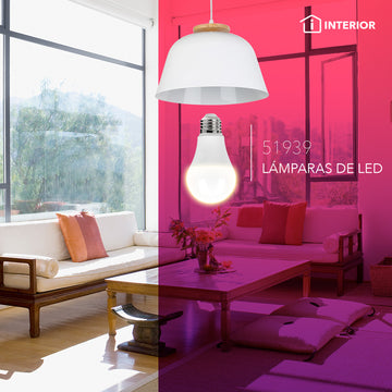 Foco LED A19 10W E26 100-240V, opciones color de luz neutro cálido (3000K) o frío (6500K) de Philco