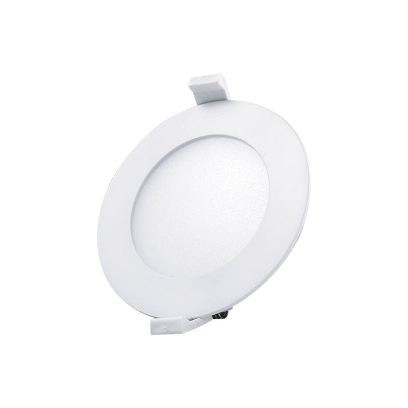 Downlight circular LED 6W 100-240V (Ø12cm), opciones color de luz neutro cálido (3000K) ó frío (6500K) de Philco