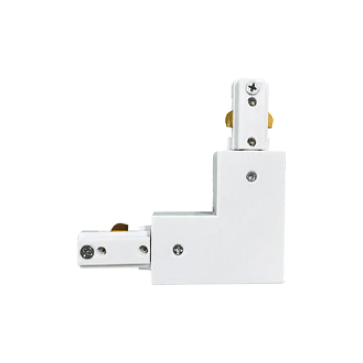 Conector de policarbonato para riel tipo L en acabados blanco y negro de Philco