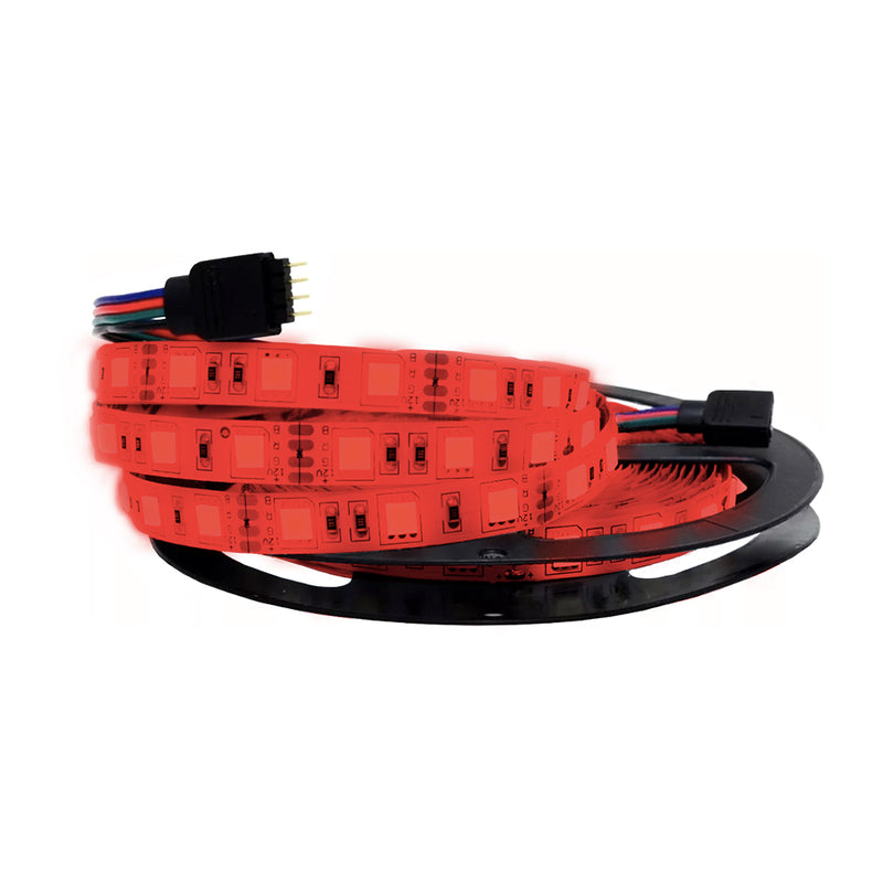 Tira LED de interior color rojo 24W incluye eliminador 100-240V, rollo 5m, 54 LEDs/m de Brilla Max