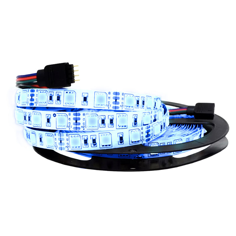 Tira LED de interior color azul 24W incluye eliminador 100-240V, rollo 5 metros, 54 LEDs/m de Brilla Max