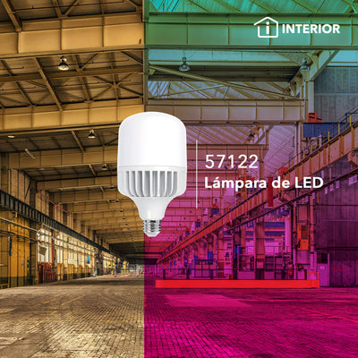 Foco LED alta potencia 90W E39 110-240V, color de luz frío (6500K) acabado opalino de Philco