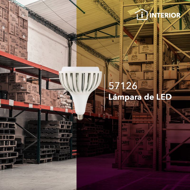 Foco LED alta potencia 100W E26 110-240V, color de luz frío (6000K) de Philco