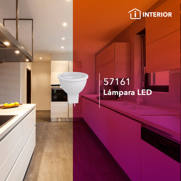 MR16 LED atenuable 7W GU5.3 38° 120V, color de luz neutro cálido (3000K) o frío (6500K) de Philco