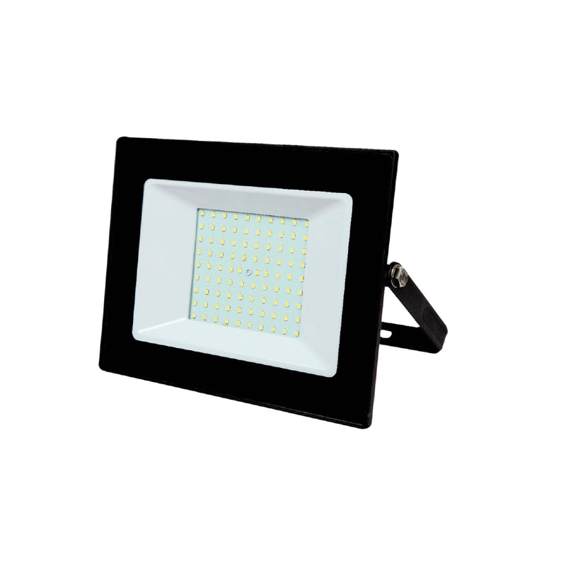 Reflector LED 100W 120° 100-240V IP65, color de luz frío (6500K) acabado negro de Brilla Max
