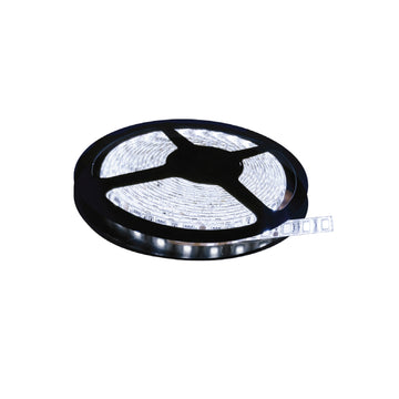 Tira LED 5050 8W/m 100-240V IP65, rollo de 5 metros, 60 LEDs por metro, color de luz neutro cálido (3000K) o frío (6500K), incluye driver de Philco