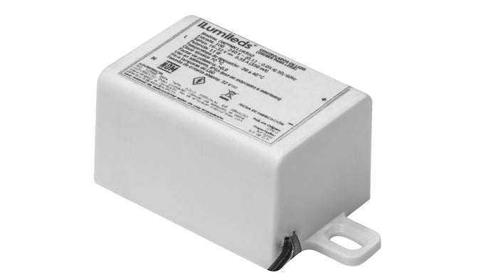 Driver corriente constante 11W 100-240Vca, 16-32Vcc 350mA FP>0.9 de iLumileds