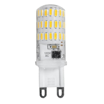 Foco atenuable tipo cacahuate 5W atenuable 110-127V color de luz neutro cálido (3000K) base G9 de iLumileds