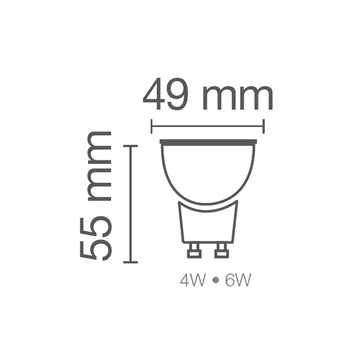 PAR16 LED SUPERSTAR Atenuable 5.5W Luz Cálida (2700K) y Neutra (4000K) 35° 120V GU10 marca Ledvance