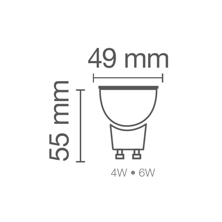 PAR16 LED SUPERSTAR Atenuable 5.5W Luz Cálida (2700K) y Neutra (4000K) 35° 120V GU10 marca Ledvance