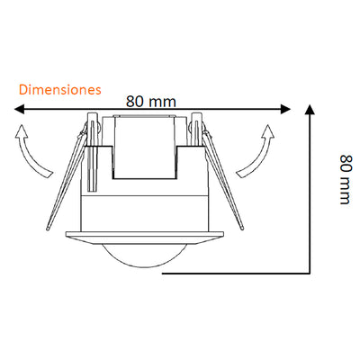 Sensor de movimiento de Microondas con fotosensor para empotrar de Ledvance