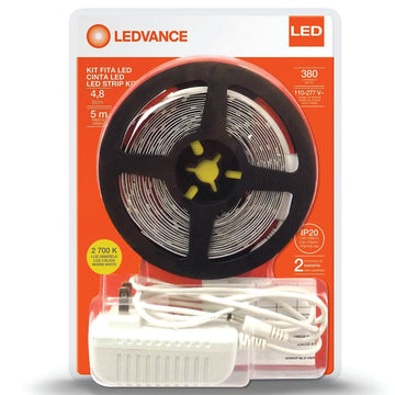Kit Tira LED ECOKIT 4.8W/m para interiores rollo de 5m 100-277V listo para conectarse  marca Ledvance
