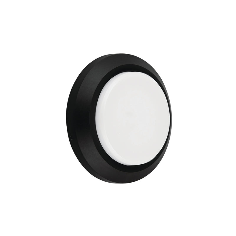 Luminario LED Decoled Circular para muro 3W luz cálida acabado negro de Ledvance