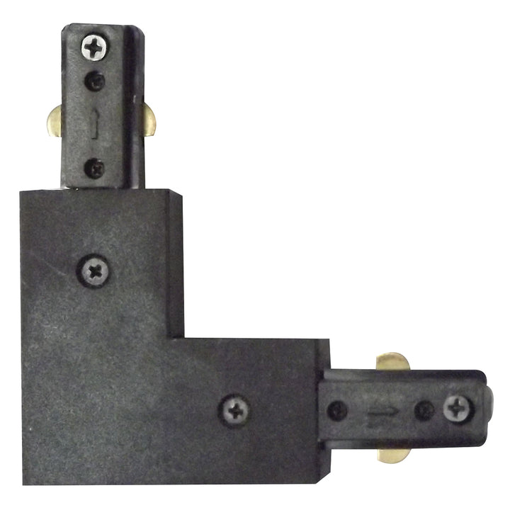 Conector en L derecho para riel acabado negro o blanco de Ledvance