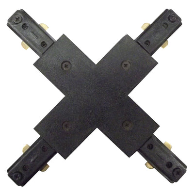 Conector en X para riel acabado negro o blanco de Ledvance