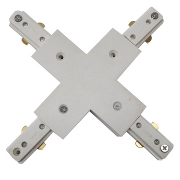 Conector en X para riel acabado negro o blanco de Ledvance