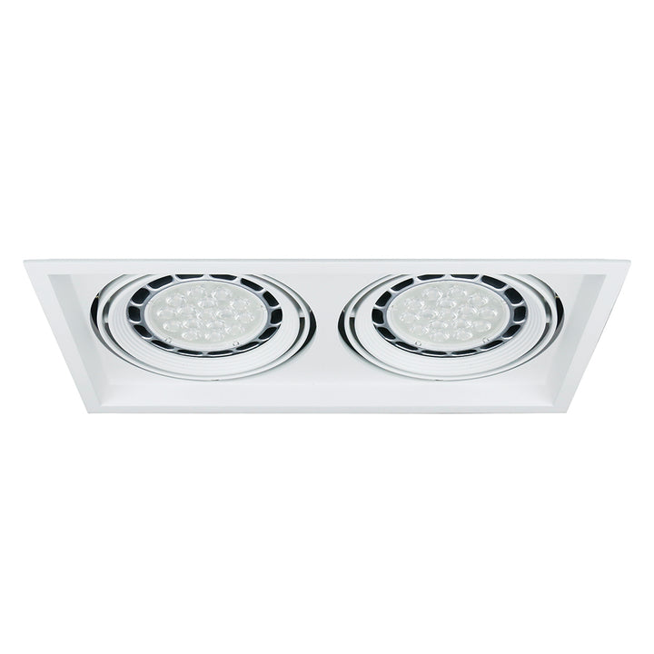 Downlight Doble opciones acabado negro o blanco  para lámparas AR111 GU10 Multispot de Ledvance