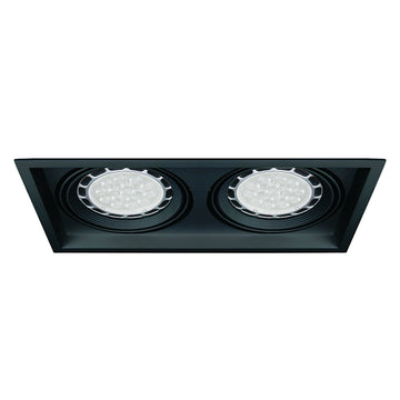 Downlight Doble opciones acabado negro o blanco  para lámparas AR111 GU10 Multispot de Ledvance