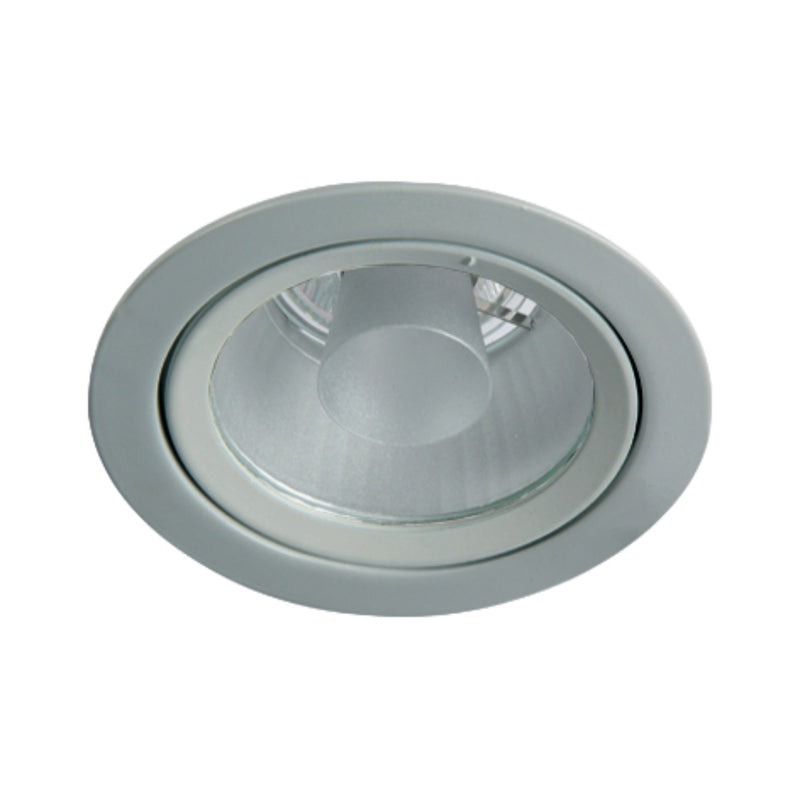 Downlight fabricado en aluminio GALA FX QR fijo para lámpara MR16, acabados blanco mate o gris satinado modelo de LAMP