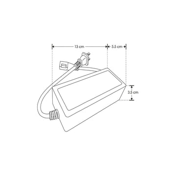 Fuente de alimentación con control WiFi para app TUYA para tira LED NONWIRE ACTL2835CCT120R, atenua y cambia la temperatura de color, 210W, entrada 127V para interiores de iLumileds
