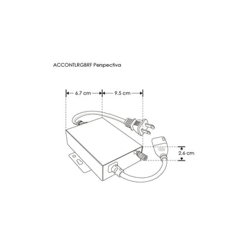 Controlador inalambrico para tira RGB para tira LED NONWIRE de iLumileds con escenas programadas