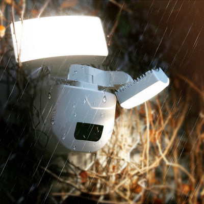 Luminario de seguridad EVA con 2 módulos orientables con sensor de movimiento 25w color de luz neutro cálido de Auro