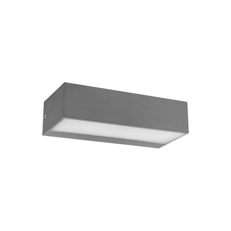 Luminario para muro ALTEA bidireccional 9w color de luz neutro cálido opción de acabado gris o blanco de Auro