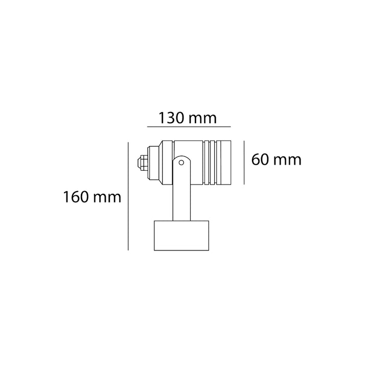 Luminario de sobreponer para jardín FARA para lámpara MR16 GU10 de Auro