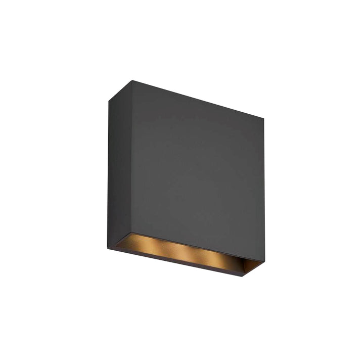 Luminario arbotante rectangular PAT 6w color de luz neutro cálido acabado gris (Incluye tapa adicional en blanco) de Auro