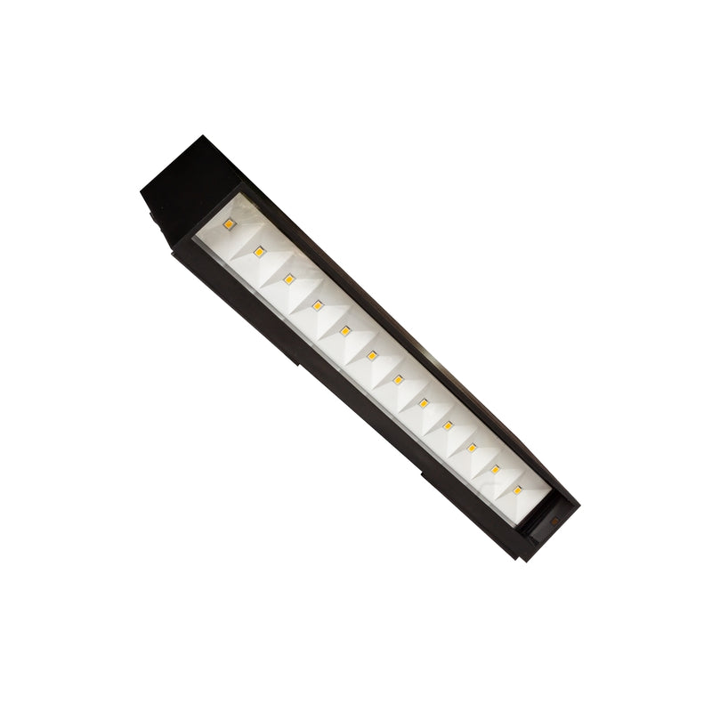 Luminario arbotante rectangular KUNO 6w color de luz neutro cálido acabado gris (tapa blanca incluida) de Auro