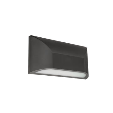 Arbotante Wallpack LEDA decoractivo 6w acabado gris (adicional incluye tapa blanca) color de luz neutro cálido de Auro