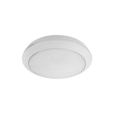 Luminarior blanco exterior circular para sobreponer ILSE 12w opción color de luz neutro cálido o neutro de Auro