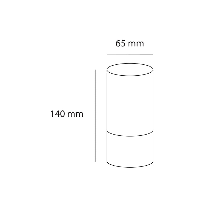 Luminario cilíndrico para sobrener en exterior MILO para lámpara MR16 GU10 acabado gris urbano de AURO Lighting