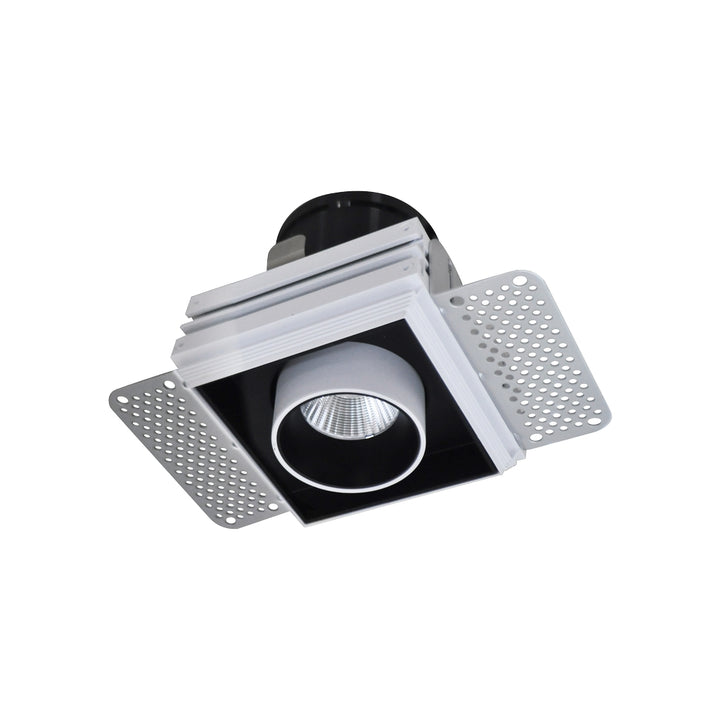 Downlight trimless UNAX 12W 35° luz cálida dirigible con reflector extraíble base cuadrada para empotrar de Auro