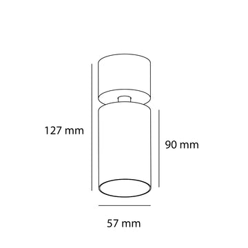 Proyector dirigible MILA base pequeña para MR16 GU10 opción acabado blanco o negro de AURO Lighting