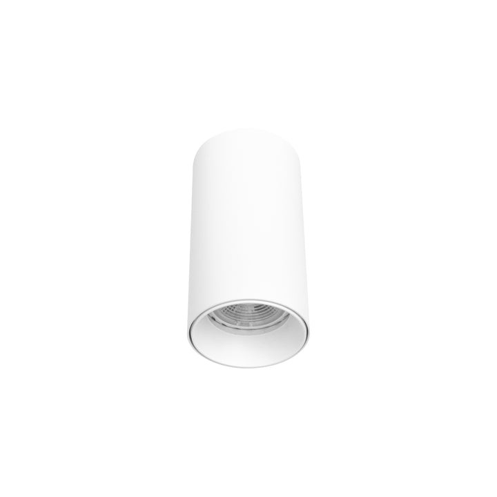 Luminario cilíndrico de sobreponer LIAM Ø5.7cm para MR16 GU10 opción de acabado blanco o negro de AURO Lighting