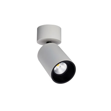 Proyector dirigle para sobreponer ANYA 28W 24° CRI>90, acabado negro o blanco, opción color de luz neutro cálido o neutro de AURO Lighting
