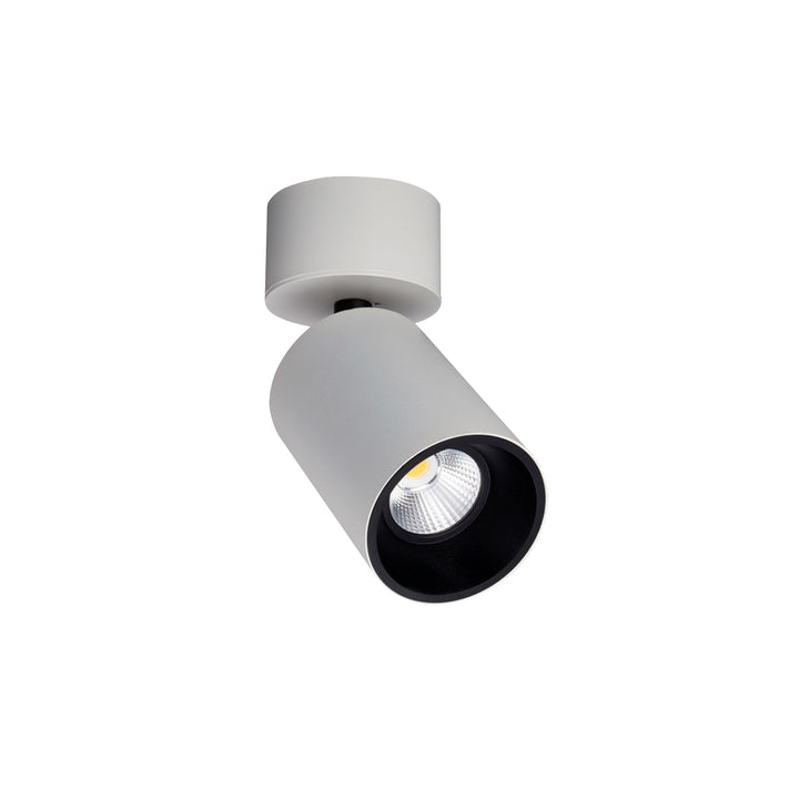 Proyector dirigle para sobreponer ANYA 28W 24° CRI>90, acabado negro o blanco, opción color de luz neutro cálido o neutro de AURO Lighting
