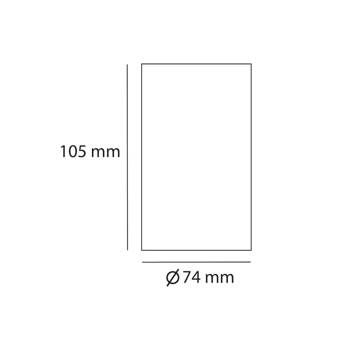 Downlight cilíndrico de sobreponer IBI 5W 30° 3000K CRI>90 opción de acabado blanco o negro de AURO Lighting