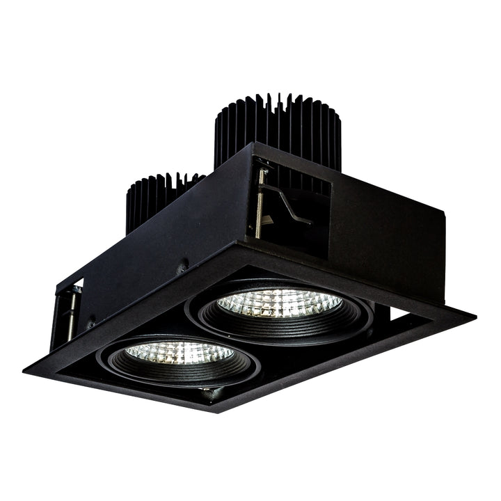 Downlight WALID 50W CRI>90 24° rectangular acabado negro o blanco, color de luz neutro cálido de Auro