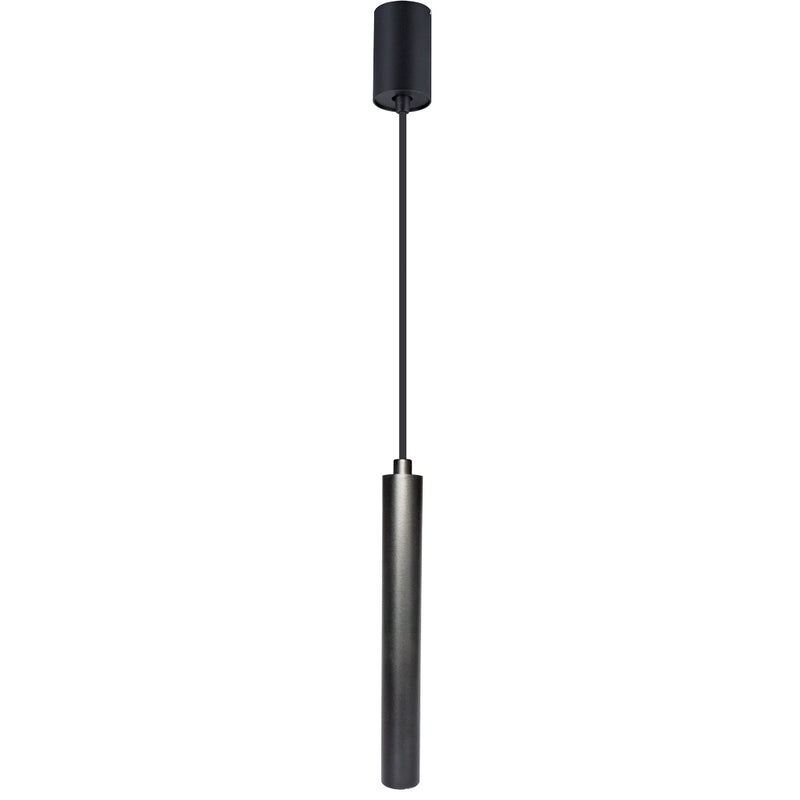 Cilindro acabado negro 3W 15° NAYLA de 20cm para suspender color de luz neutro cálido de AURO Lighting
