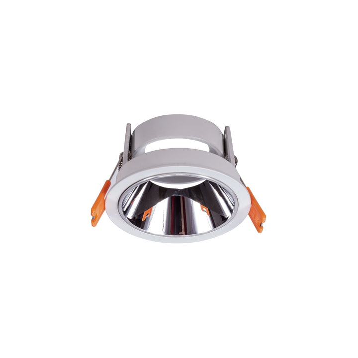 Downlight de bajo deslumbramiento acabado blanco con reflector metálico Ø8.2cm fabricado en aluminio modelo AMLA131B de AURO LIGHTING
